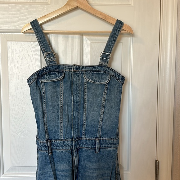 Zara TRF DENIM CARGO JUMPSUIT - Picture 8 of 10